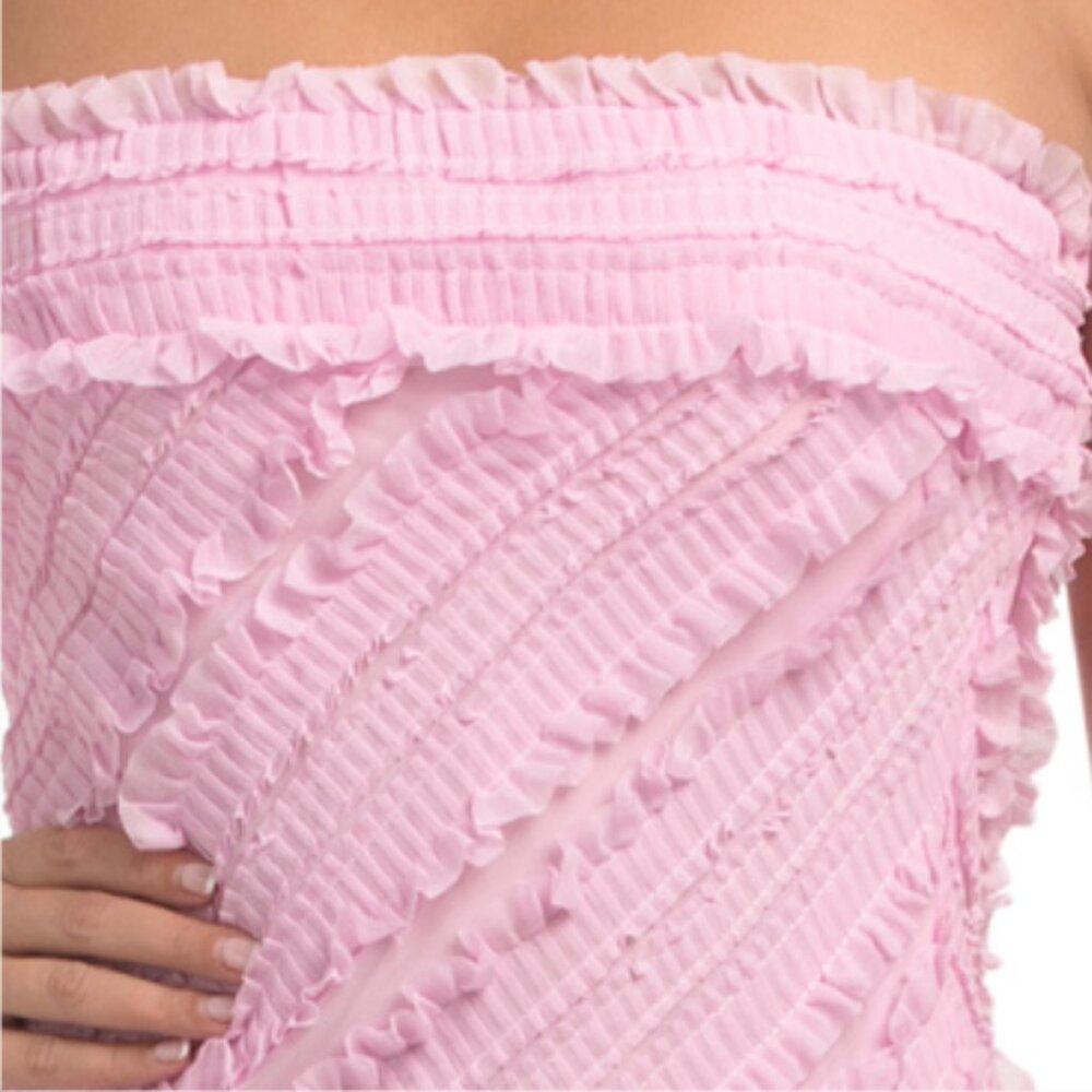 ENDLESS ROSE Strapless Ruffled Maxi Dress - Picture 3 of 5